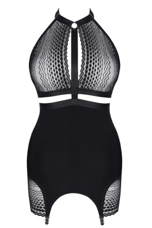 black suspender dress LXPriscila001 by Demoniq LadyX