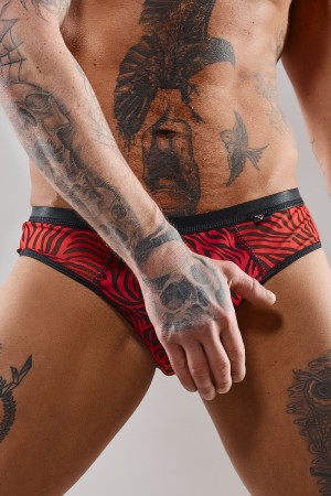mesh brief REAmdres001 black/red by RFP Razor’s Edge Collection