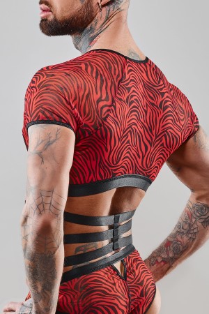 Harness T-Shirt RERodrigo001 black/red by RFP Razor’s Edge Collection