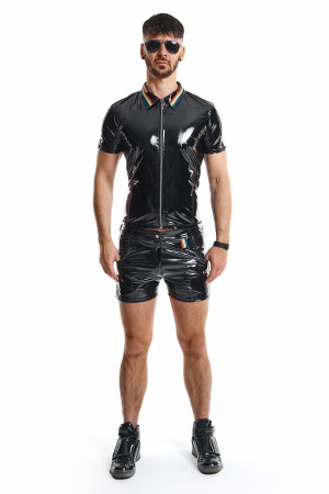 PVC Herren Polo Shirt RMRemigioRBW schwarz von Pride Festih Line