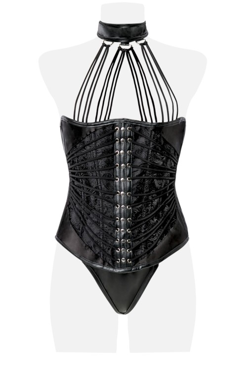 Unterbrust-Corsage mit Slip 14493 - M