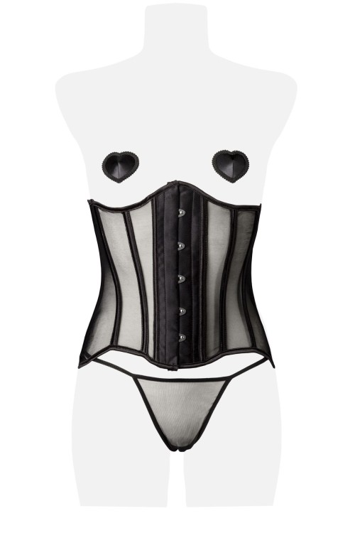 4-piece corset set 15159 - 3XL