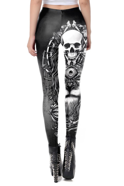 Skull Leggings 90511 - M