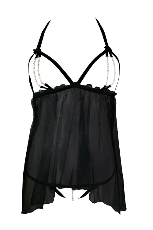 schwarzes Chemise Lilith - S