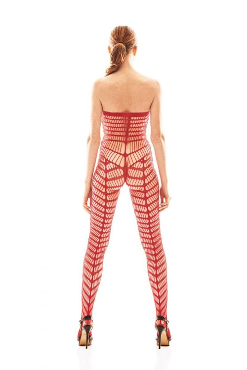 roter Bodystocking AA052199 - L/XL