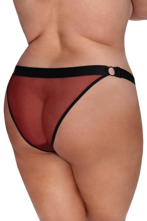 dark red Knickers with lace AA052934 - XL/2XL