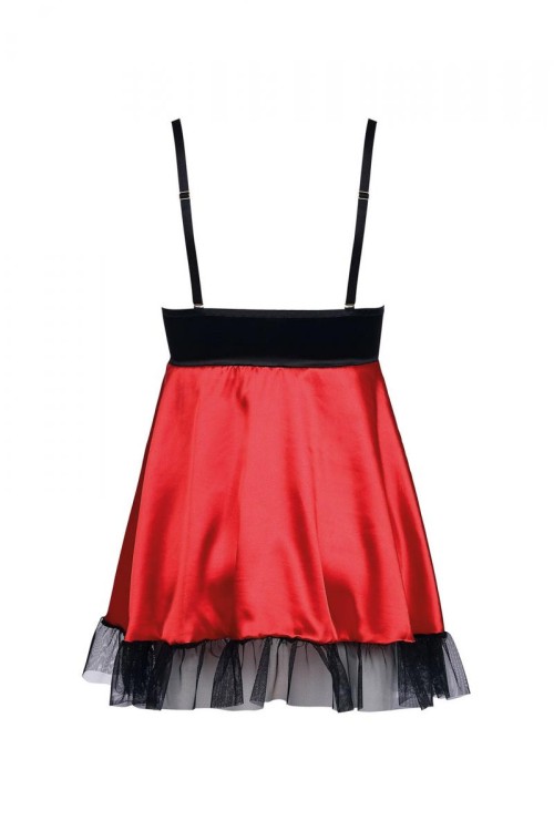 black/red chemise AA052280 - S/M