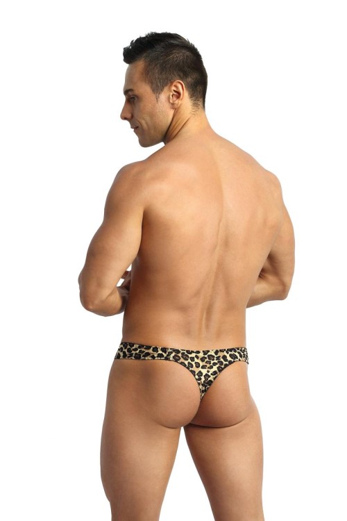 Herren String 052815 Leopard - L