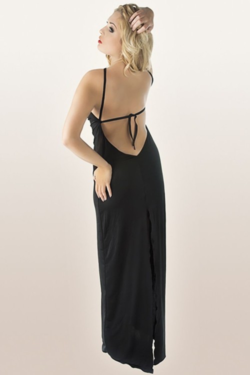 black long dress M/1068 38/40 by Andalea Lingerie