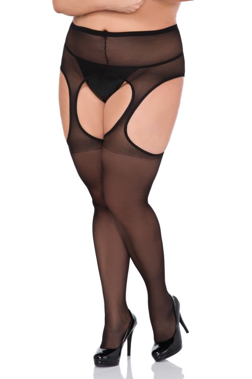black ouvert tights STP/02/4 - 5