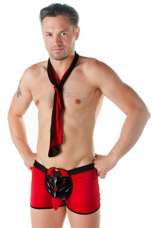 red/black Mens Boxer SW/108 L/XL by Andalea Sexy Work Collektion