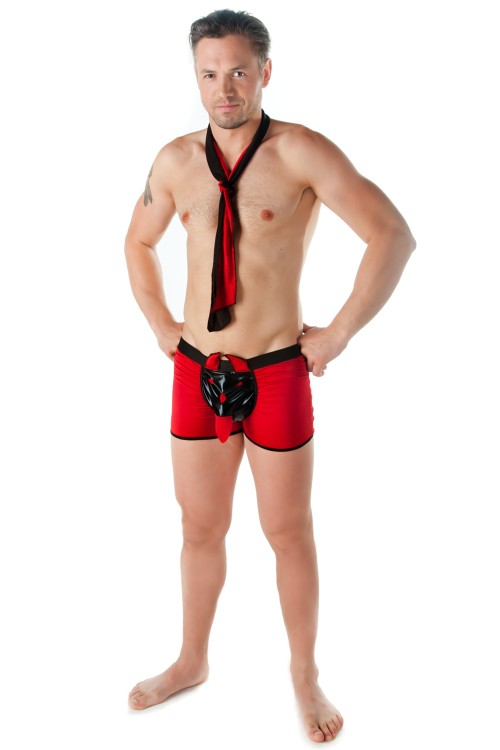 red/black Mens Boxer SW/108 XXL/XXXL by Andalea Sexy Work Collektion