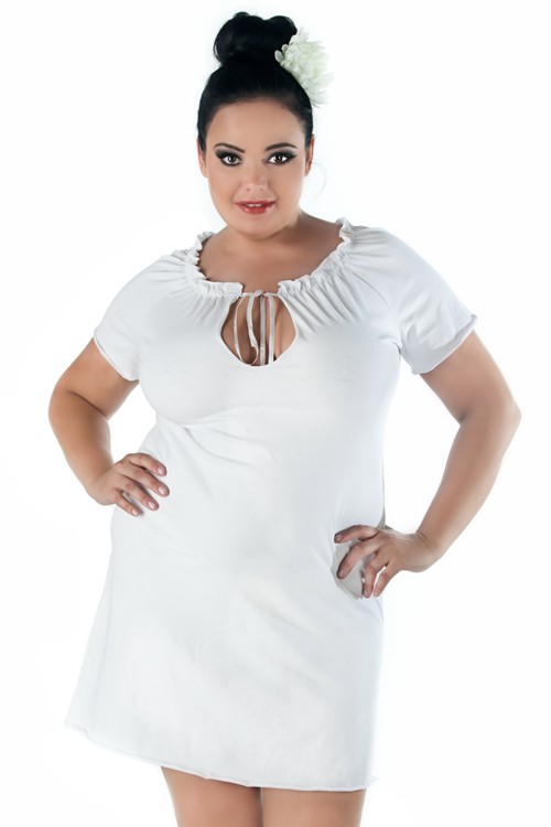 white Chemise SW/116 50/52 by Andalea Sexy Work Collection