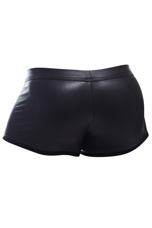 black wetlook mini pants BL4CK03 - M
