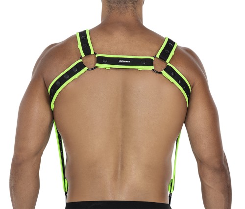 black/green chest harness  - OS
