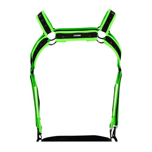 black/green chest harness  - OS