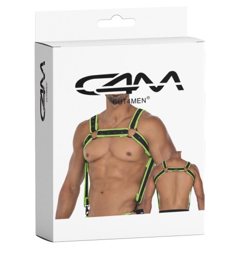 black/green chest harness  - OS
