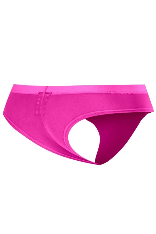hot pink Mesh Hybrid Cheeky Brief C4MSPX22 GLOW - S
