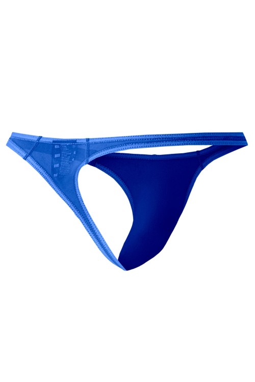 electric blue Mesh Brazilian Thong C4MSPX06 - XL