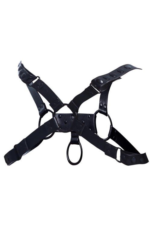 schwarzer Brust-Harness 01 - OS