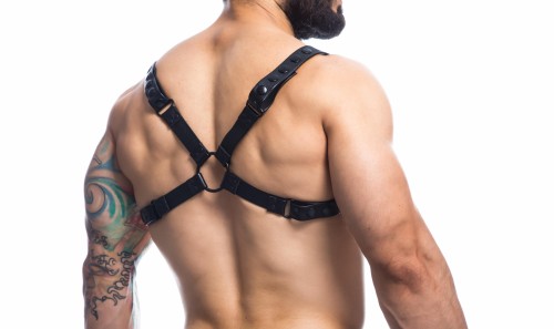schwarzer Brust-Harness 01 - OS