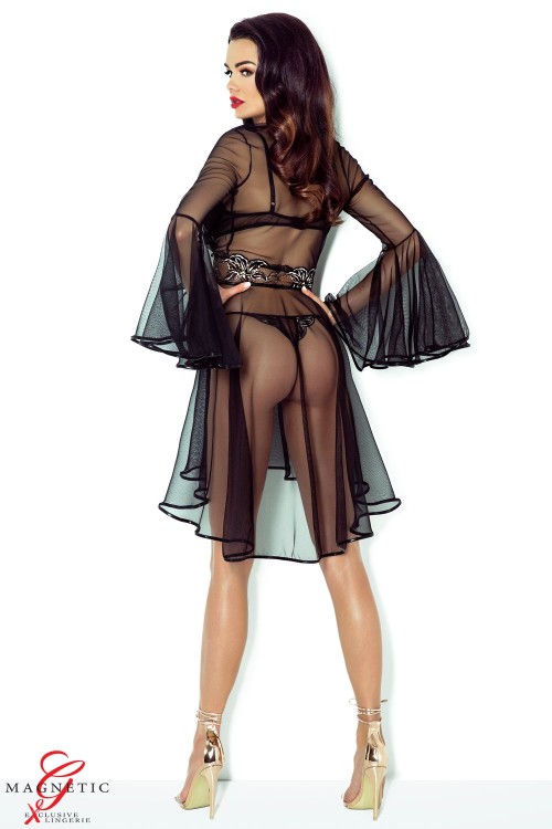 schwarzer Kimono Cassandra L