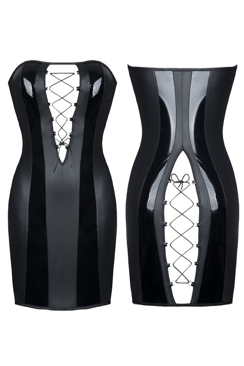 schwarzes Minikleid Irma - XXL