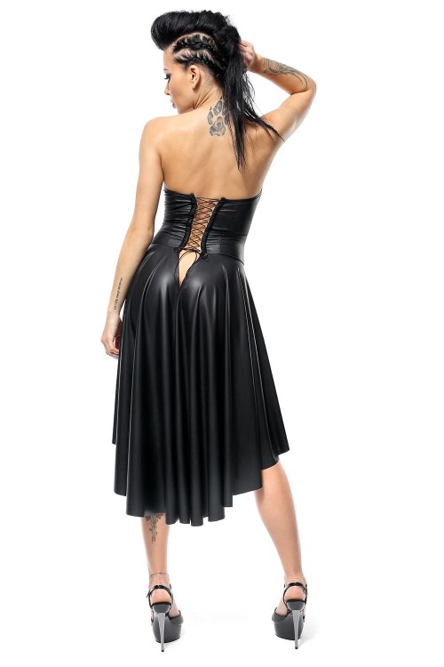 schwarzes Kleid DE438 - XL von Demoniq