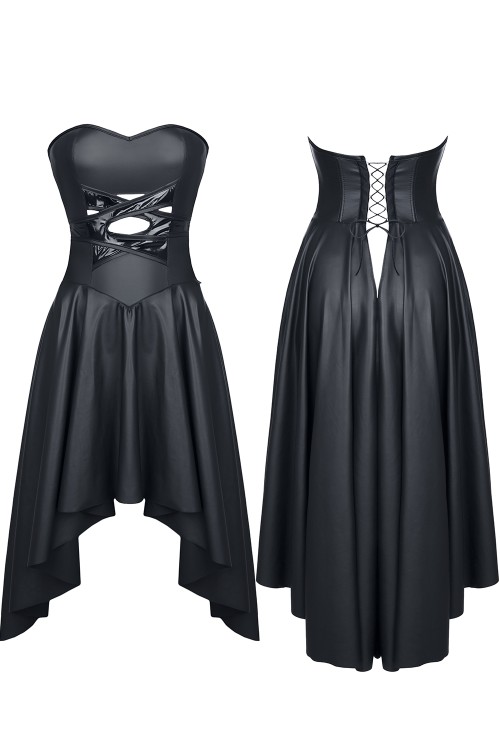 schwarzes Kleid DE438 - XXL von Demoniq