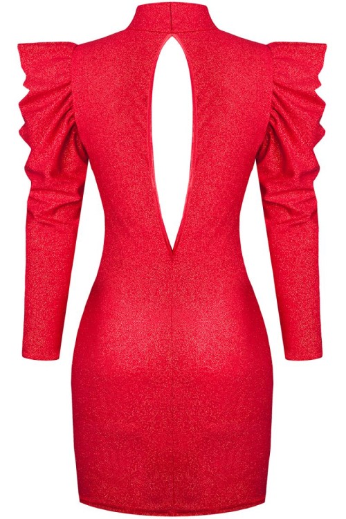 rotes Minikleid CADR006 - L