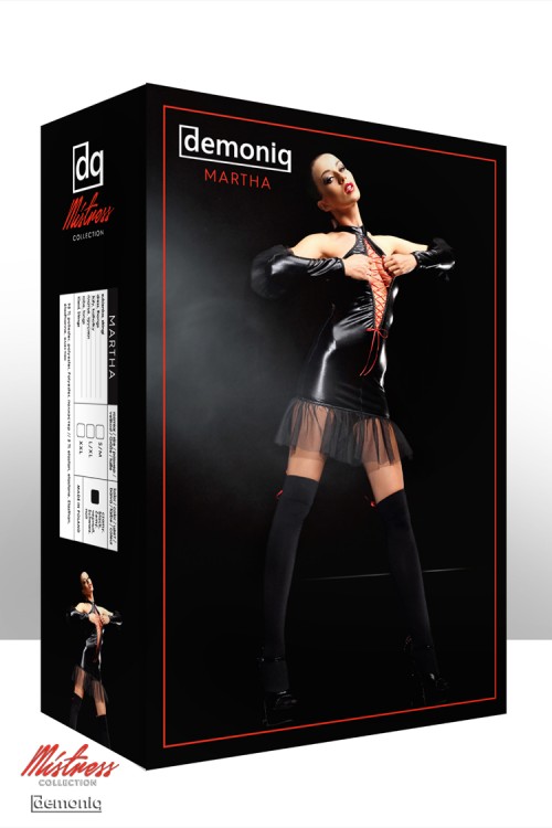 schwarzes Premium Set Martha L/XL von Demoniq