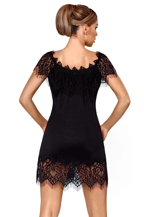 black Nightdress Sevilla - XXL