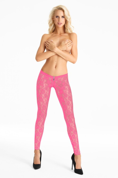 pink lace Leggins LG008 - XL
