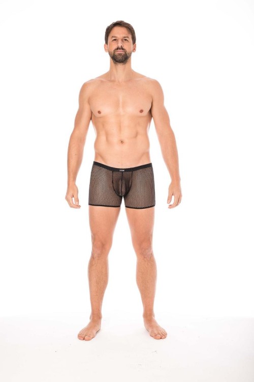 schwarze Netz Boxer Short 2007-67 - M