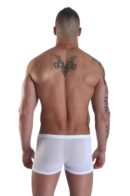 weißer Herren Boxer Open Heart L von Look Me