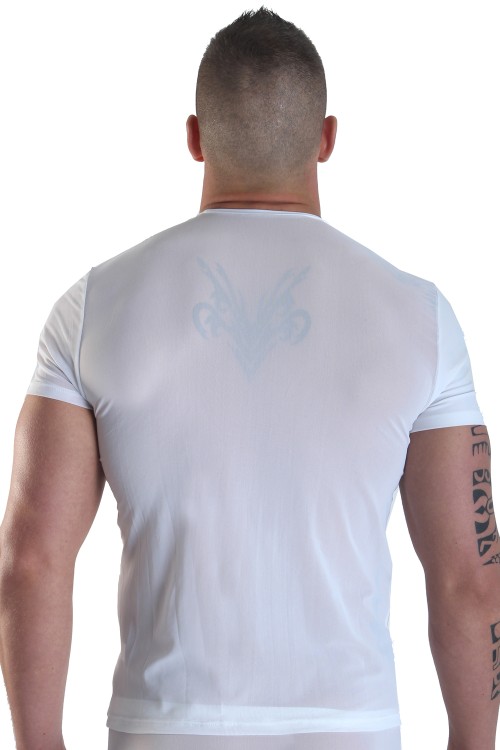 weißes Herren T-Shirt Open Heart XL von Look Me