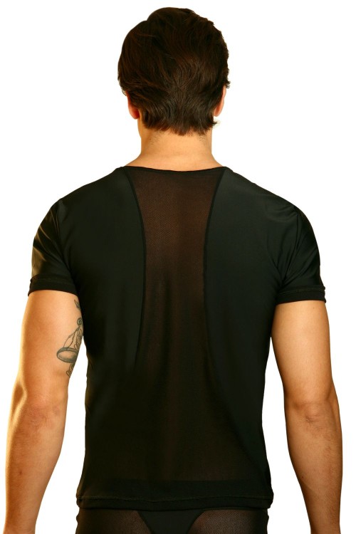 black T-Shirt Open Spirit S by Look Me