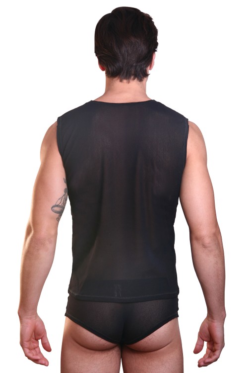 black Muscle Shirt Audacious M by Look Me