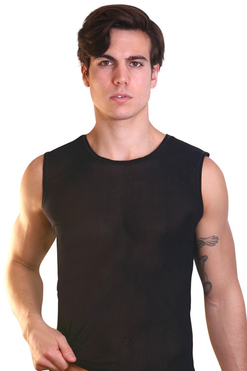 schwarzes Muskel-Shirt Audacious XL von Look Me