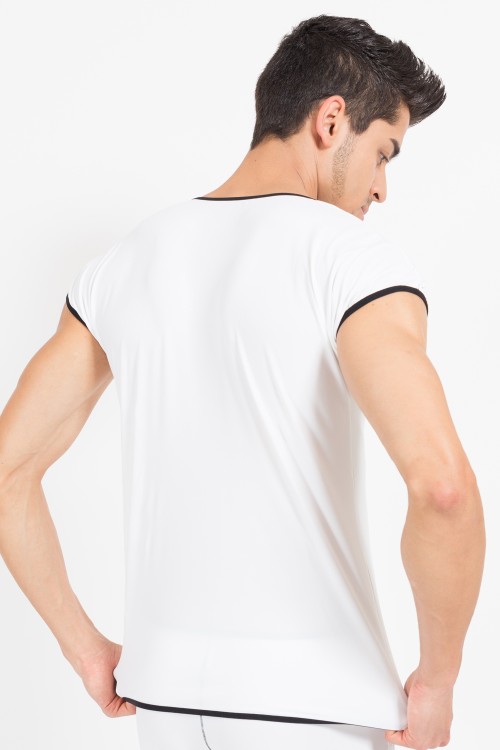 white/black V-Shirt Mixing 43-77 XL by Look Me