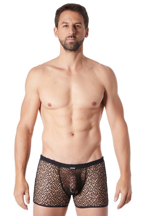 black fishnet Boxer Short 810-67 - L