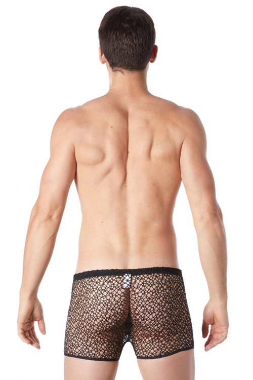 schwarze Netz Boxer Short Fetish 810-67 - M