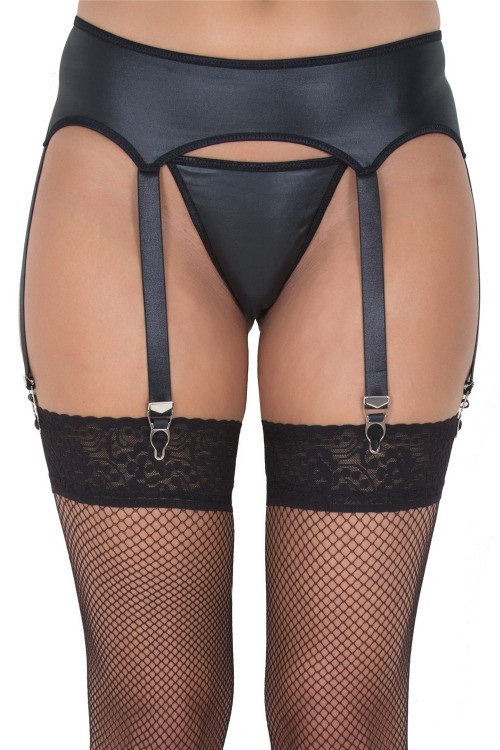 black garter belt Vegas L/XL