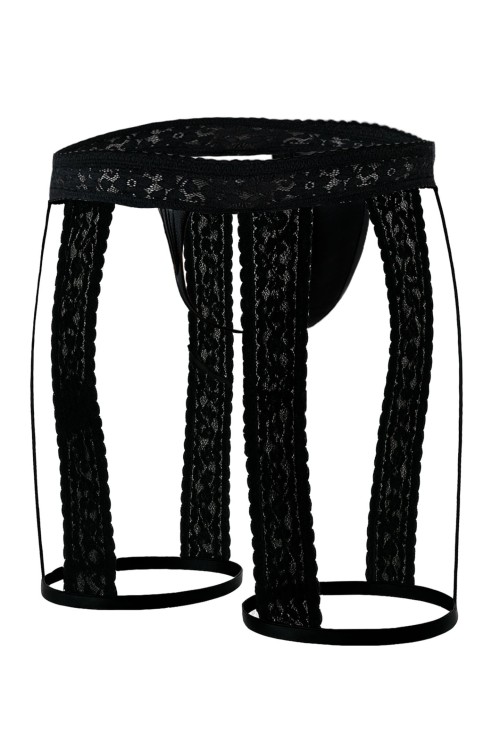 schwarzer Strumphalter mit String C4MRAV103 - S