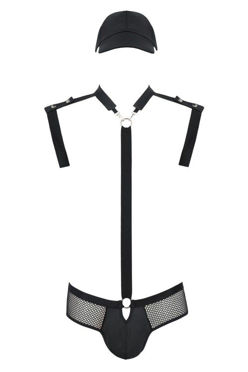 schwarzes Harness Set 038 - L/XL