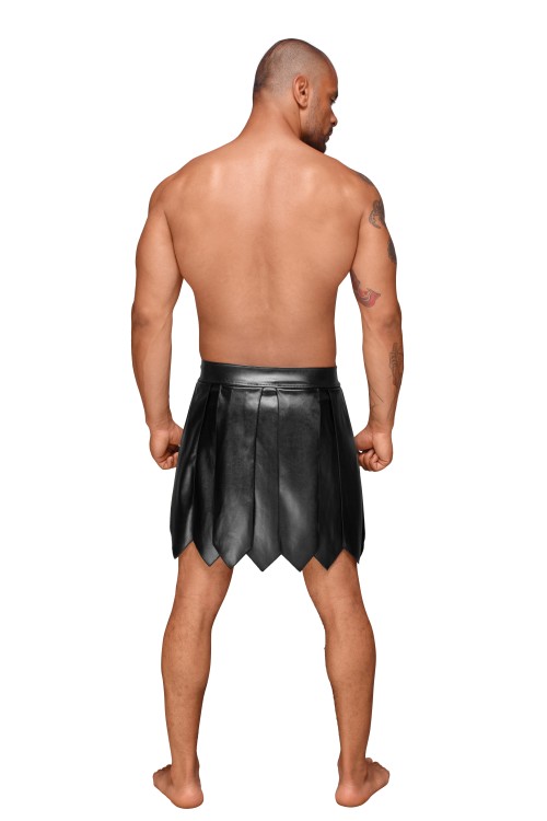 Eco leather men's gladiator skirt H053 - S