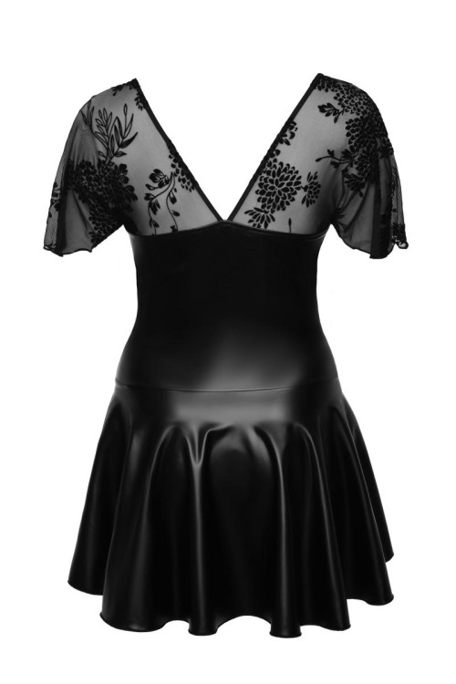 schwarzes Minikleid F267 - 4XL