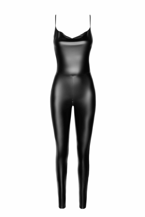F306 Mirage catsuit with jewelry rhinestone chain adorning the back 3XL