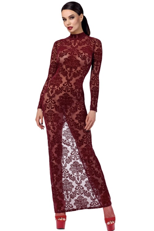 F383 Kink Royal gown/long dress red - XS