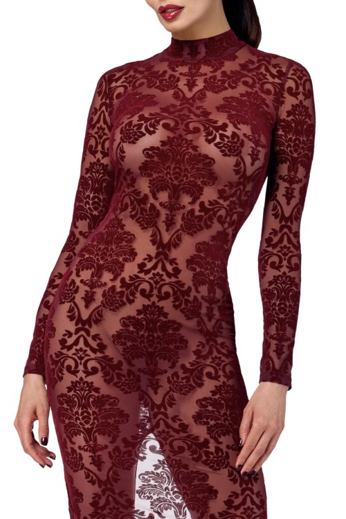 F383 Kink Royal gown/long dress red - XS